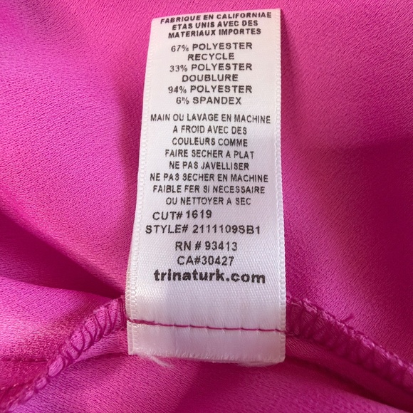 Trina Turk, Heron Top, Snapdragon Synthetic Blend, Size Sm - Picture 7 of 7